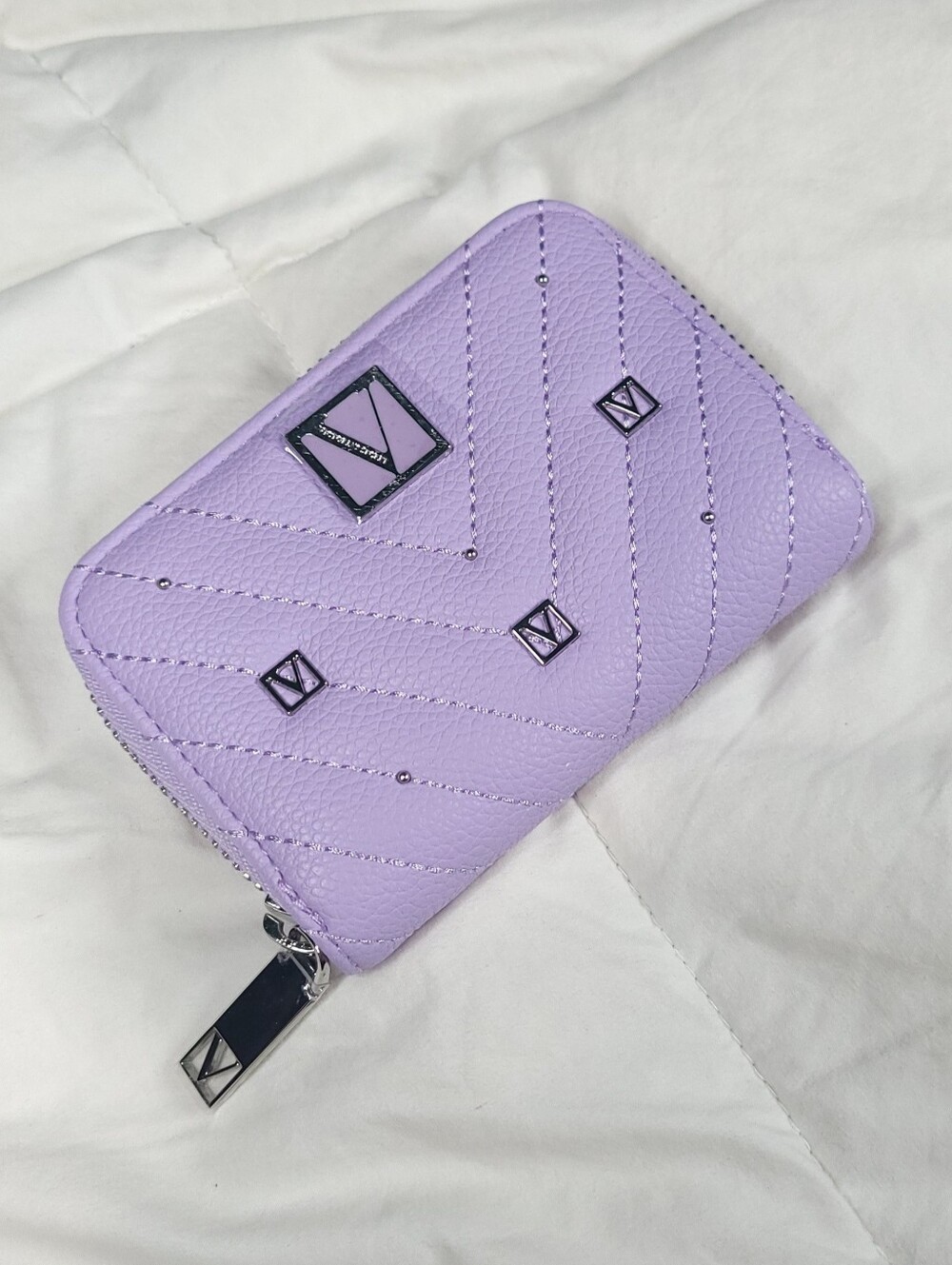Victoria's Secret Lilac Quilted Mini Backpack with Chain Accent - Picture 6 of 10